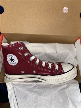Converse High Top Womens Sneakers - Maroon/White
